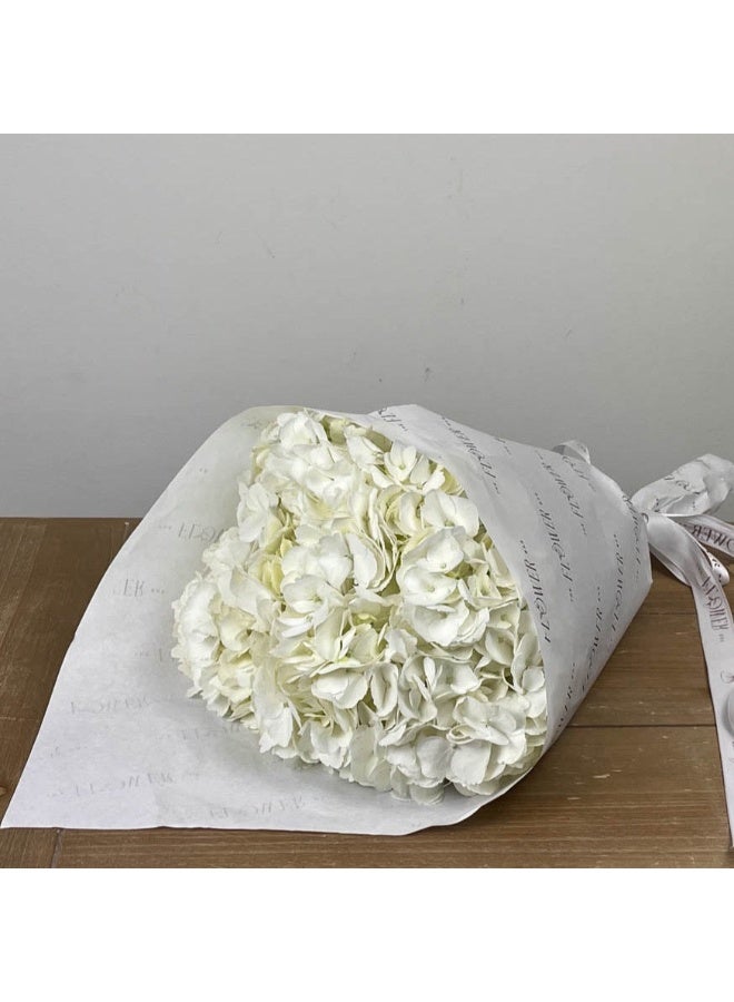 Generic 3 White Hydrangeas Fresh Flowers 