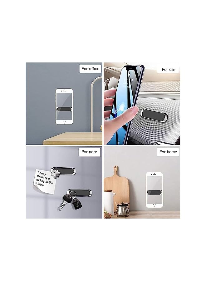 Zaboon Magnetic Car Phone Holder, Silicone Wall Cell Phone Stand 6Pcs Magnet Magnetic For Car Dashboard, Office, Home Wall, Bedside, All Mobile Phone Universal - Image 3