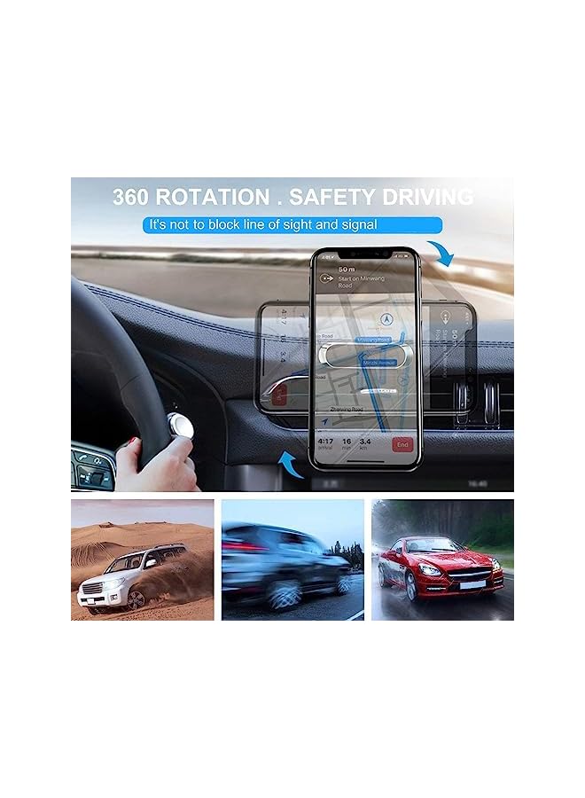 Zaboon Magnetic Car Phone Holder, Silicone Wall Cell Phone Stand 6Pcs Magnet Magnetic For Car Dashboard, Office, Home Wall, Bedside, All Mobile Phone Universal - Image 5