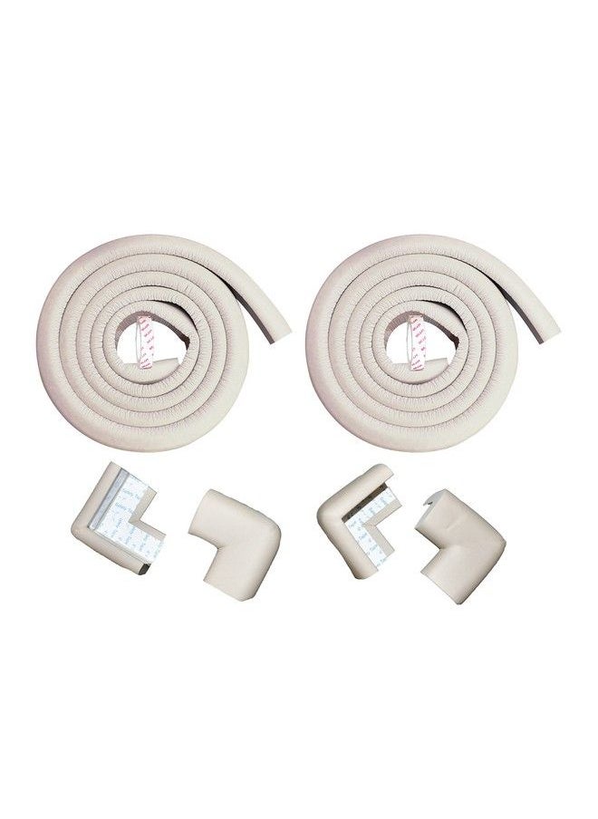 The Little Lookers Baby Proofing 2 Metre Lshaped Edge Guards Roll ; Child Safety Edge Protectors ; Safety Accessories For Babies Kids Children (Grey 2 Proffing & 4 Corner Guard)  - Image 2