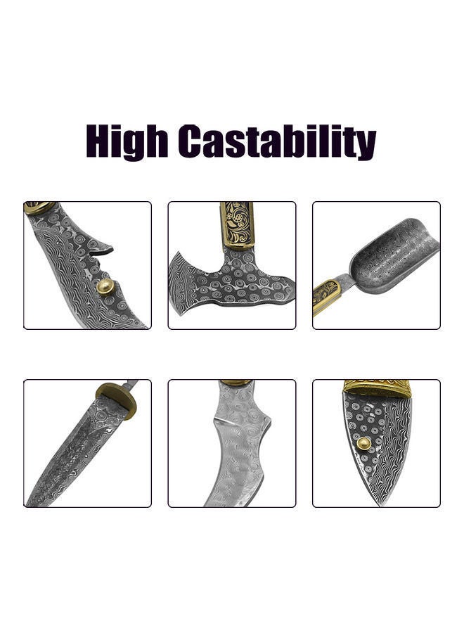 NIBEMINENT Damascus Steel Billet Sandwich Plate Silver 10.00X0.25X3.00cm - Image 2