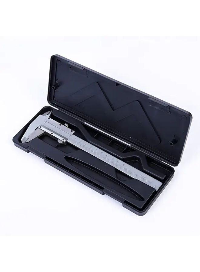 Silvery Stainless Steel Vernier Caliper High Accuracy Measuring Tool for DIY Woodworking - Image 3