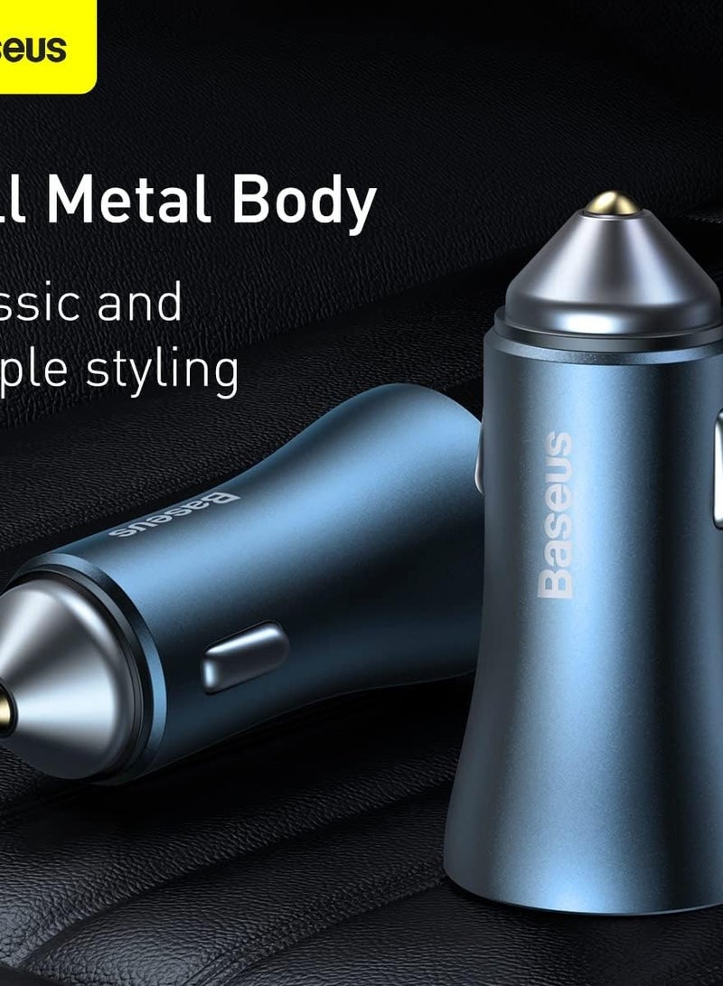 Baseus Car Charger 40W USB C Adaptor, PD 3.0 QC 4.0 Phone Fast Charging With Simple Wisdom Data Cable Type-C to Lightning Cable 1M Compatible for iPhone and...  - Image 5