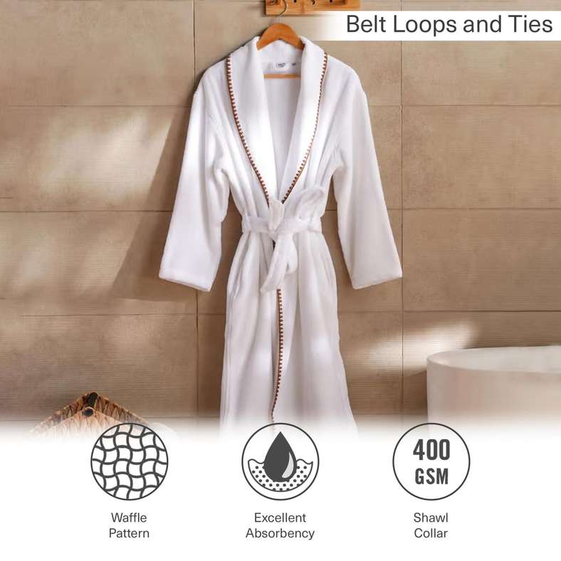 Pan Home Premium Turkish Cotton Bathrobe for Women - Image 5
