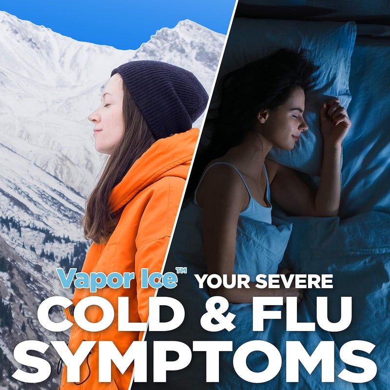CARE Vapor Ice Day and Night Severe Cold and Flu Relief Caplets Maximum Strength Medicine Combo Pack 48 Count - Image 5