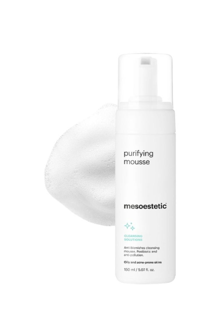 Mesoestetic Purifying Mousse for Oily and Acne Prone Skin 150ml - Image 2