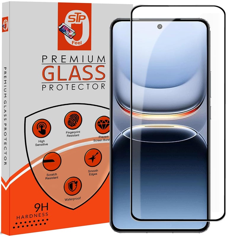 STP FEEL حماية شاشة زجاجية مقواة HD+ عالية الجودة متوافقة مع IQOO Neo 9 / IQOO Neo 9 Pro (6.78 بوصة، عبوة من 1) | تغطية من الحافة إلى الحافة مع مجموعة سهلة للتثبيت للهواتف الذكية - Image 1