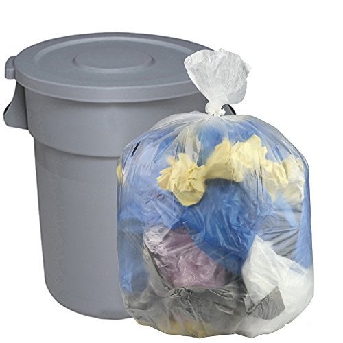 Cand 30 Gallon Clear Large Trash Bags, 70 Counts - Image 1