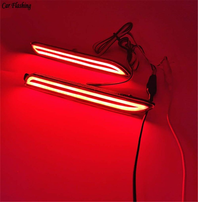 AUTOMAZE مصباح فرامل LED عاكس خلفي من Automaze متوافق مع موديلات تويوتا إنوفا 2012-2015، مجموعة من 2 قطعة - Image 2