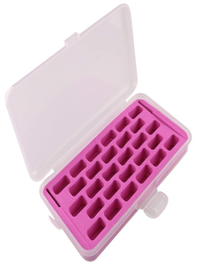 JCBIZ 28 Grid Bobbin Storage Box 179x89x32mm Pink Sewing Thread Organizer Holder Storage Case for Sewing Bobbin, Threads and Spools - Image 3