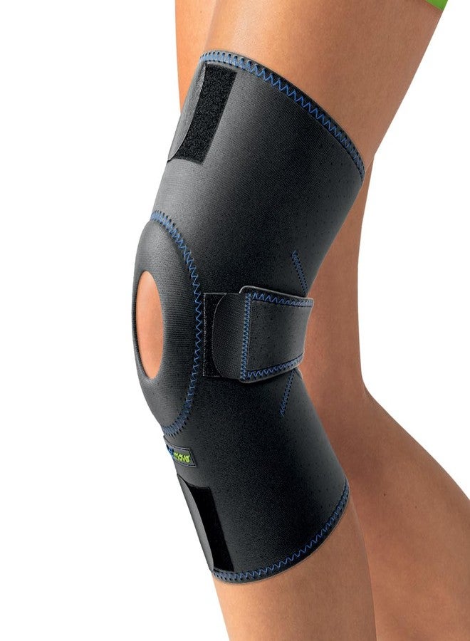 Actimove Sports Edition Knee Support Open Patella with COOLMAX AIR Technology - Sleeve for Pain Management - For Strains, Sprains & Swelling - Left/Right Wear - Black, Universal - Image 2