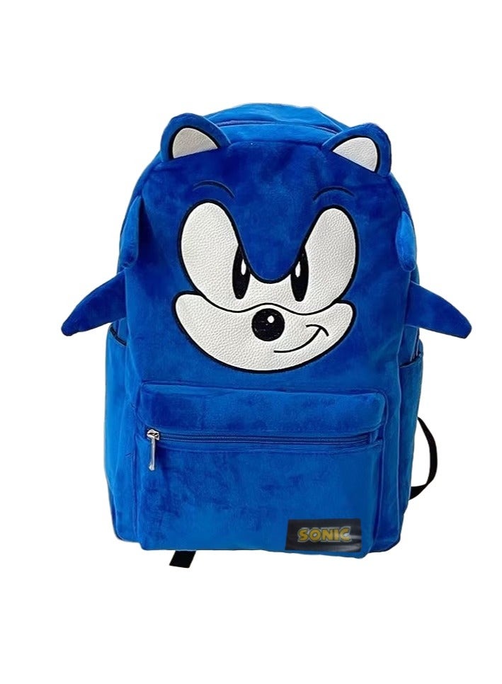 Sonic Cartoon Personalized Travel Backpack Men and Women Large Capacity Backpack High School College Student Backpack 43*30*14CM Plush - Image 1