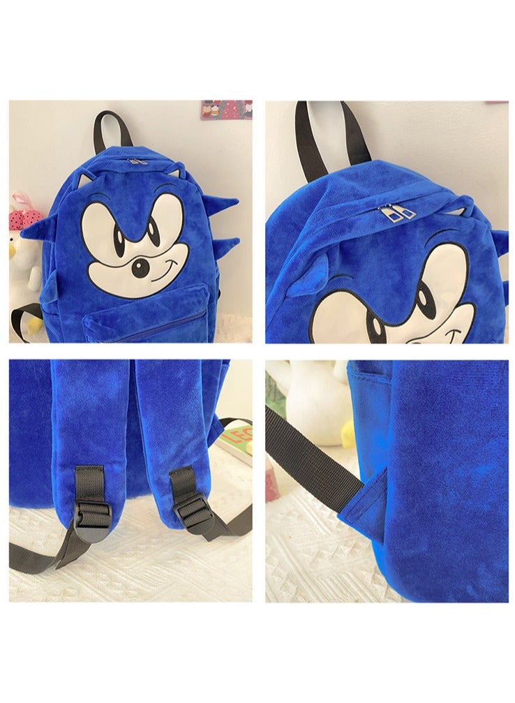 Sonic Cartoon Personalized Travel Backpack Men and Women Large Capacity Backpack High School College Student Backpack 43*30*14CM Plush - Image 2