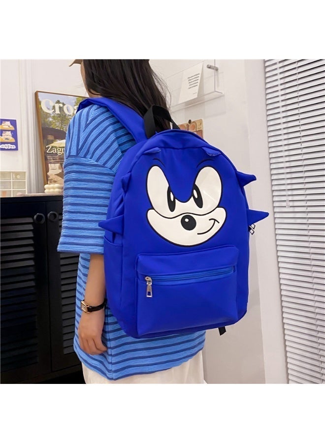 Sonic Cartoon Personalized Travel Backpack, Unisex, Large Capacity Backpack, Suitable for High School and College Students, 43*30*14CM - Image 2