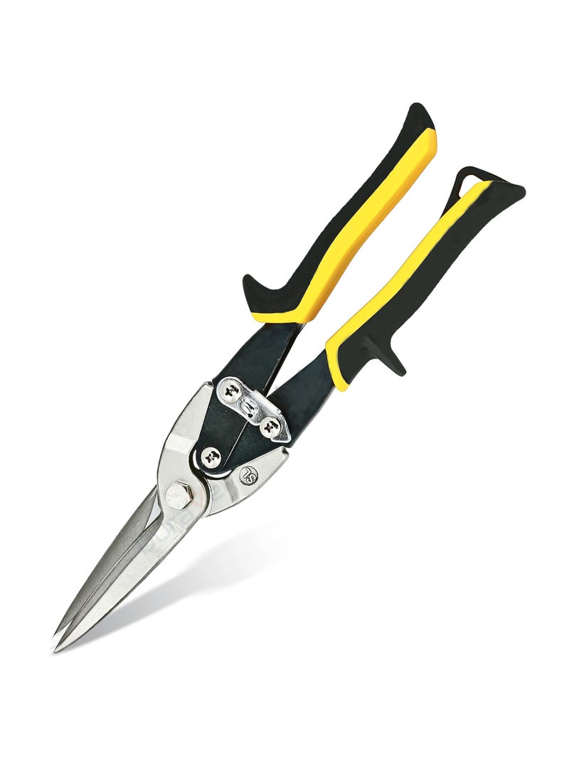 درافل مقصات قصدير احترافية للطيران من دورافيل، بمقبض مريح، باللونين الأسود والأصفر - Image 1