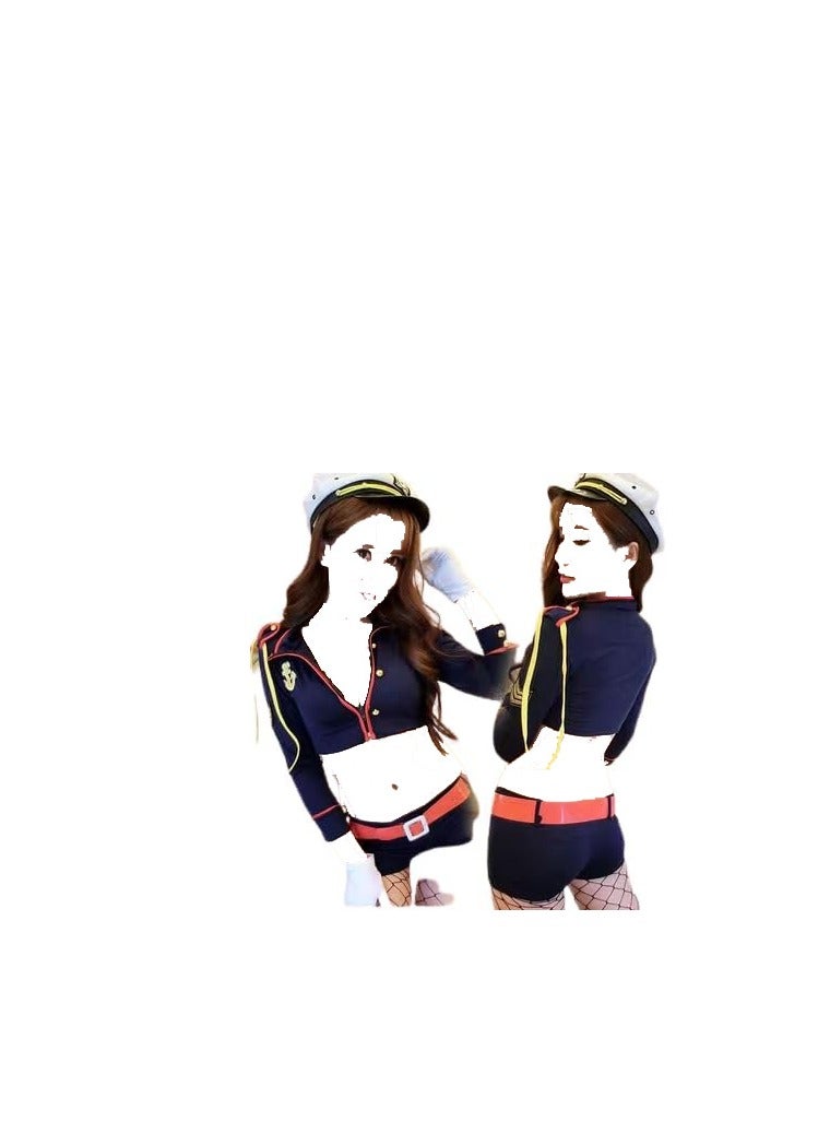 Air HostessPolice Officer Costume for Women 