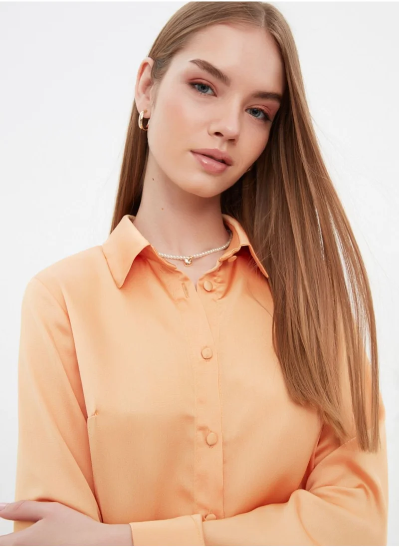 trendyol Longline Button Down Shirt