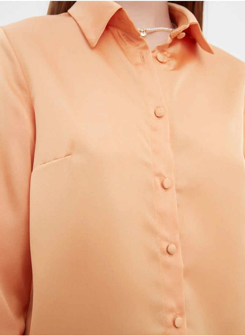trendyol Longline Button Down Shirt
