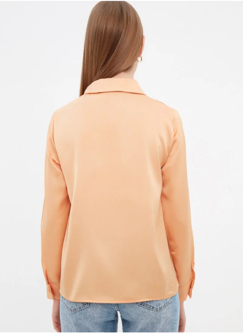 trendyol Longline Button Down Shirt