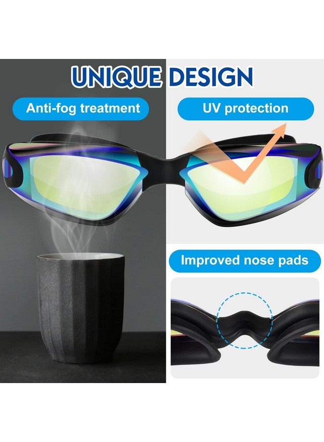 Flutesan 12 Pcs Swimming Goggles Adult Kids Swim Goggles For Men Women Youth No Leaking Uv Full Protection Crystal Clear Vision Anti Fog Swim Goggles With Soft Silicone Adjustable - Image 5