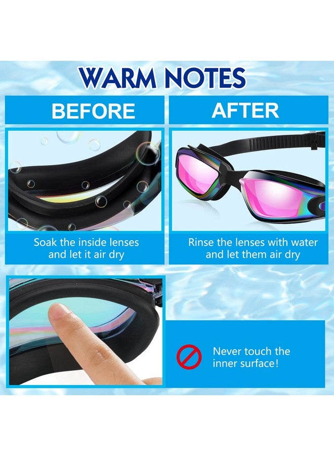 Flutesan 12 Pcs Swimming Goggles Adult Kids Swim Goggles For Men Women Youth No Leaking Uv Full Protection Crystal Clear Vision Anti Fog Swim Goggles With Soft Silicone Adjustable - Image 4
