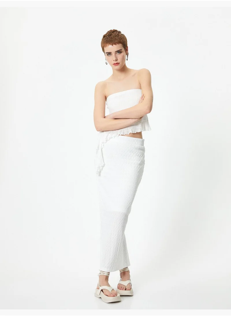 KOTON Maxi Column Skirt