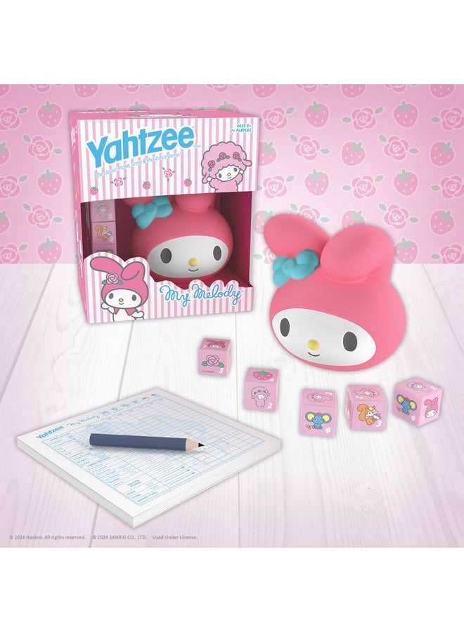 USAopoly Yahtzee: My Melody Dice Game, Collectible Hello Kitty & Friends Dice Cup Featuring Adorable Artwork, Classic Game Based on Hello Kitty & Friends Favorite, Officially Licensed Sanrio Game & Merchandise - Image 2