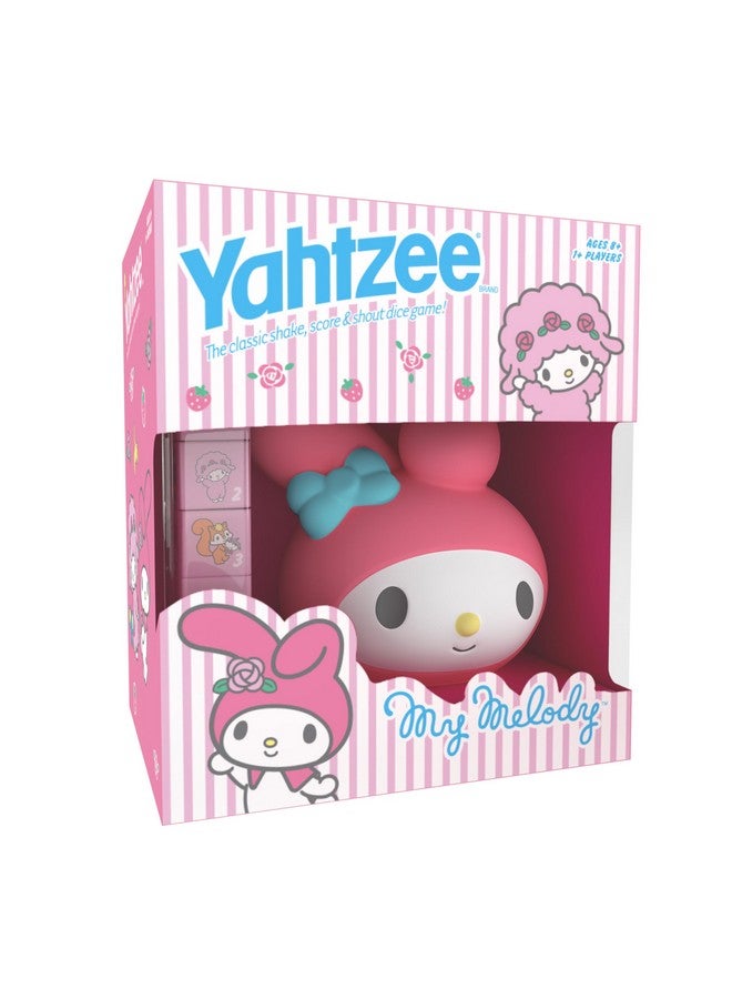 USAopoly Yahtzee: My Melody Dice Game, Collectible Hello Kitty & Friends Dice Cup Featuring Adorable Artwork, Classic Game Based on Hello Kitty & Friends Favorite, Officially Licensed Sanrio Game & Merchandise - Image 1