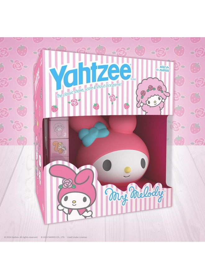 USAopoly Yahtzee: My Melody Dice Game, Collectible Hello Kitty & Friends Dice Cup Featuring Adorable Artwork, Classic Game Based on Hello Kitty & Friends Favorite, Officially Licensed Sanrio Game & Merchandise - Image 3