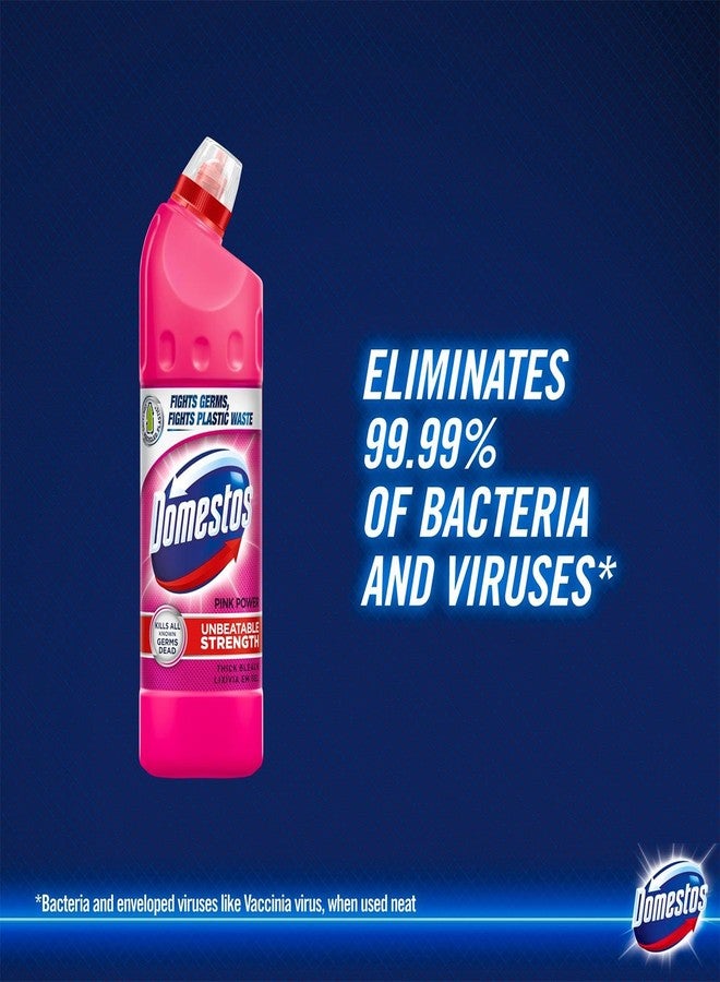 Domestos Toilet Cleaner Thick Bleach Pink Power 750ml - Image 3