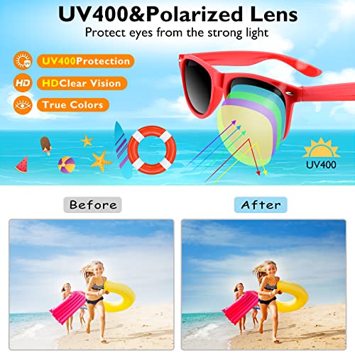 Bouiexye 48 Pack Red Party Sunglasses Bulk for Birthday Summer Wedding Party Goody Bag Fillers Supplies - Image 4