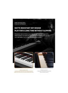 Megarya Megarya Piano Keyboard 88 Key Weighted Digital Piano 88 keys Electric Piano Professional (Matte Black)  - Image 5