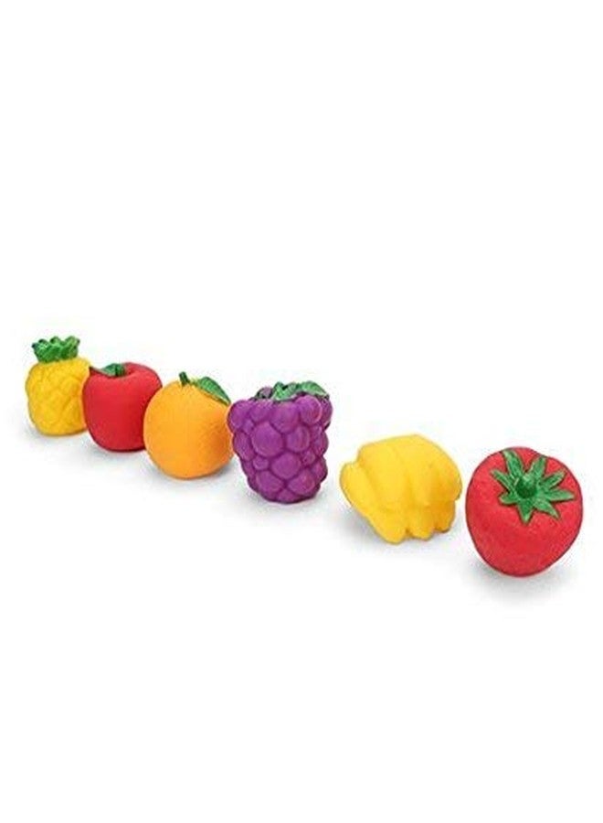 Space Enterprises Squeezy Toys Fruit 6 pcs Pack for Infants. The Sweet Musical Sound of The Squeezy Toy Makes Kids Happy and Makes Their Childhood Fun Filled - Image 2