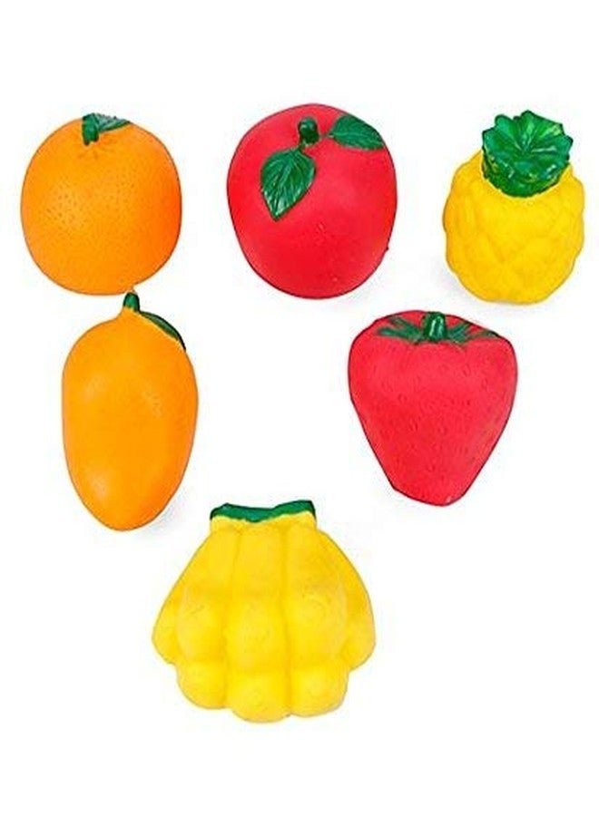 Space Enterprises Squeezy Toys Fruit 6 pcs Pack for Infants. The Sweet Musical Sound of The Squeezy Toy Makes Kids Happy and Makes Their Childhood Fun Filled - Image 3