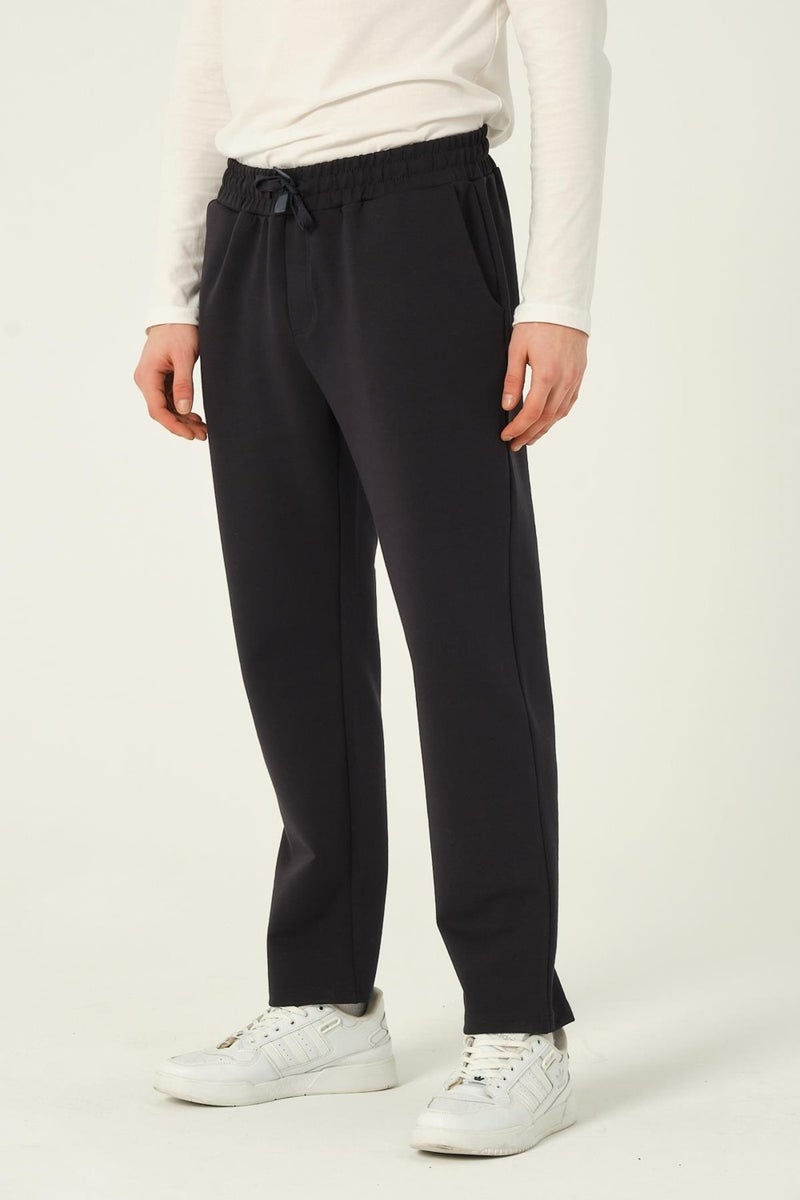 RICH Men's Basic Jogger Pants Scuba Sweatpants Straight Leg  - Image 1