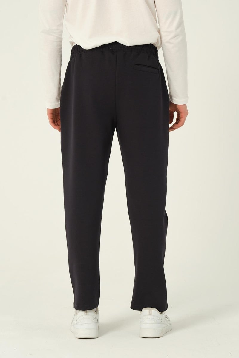 RICH Men's Basic Jogger Pants Scuba Sweatpants Straight Leg  - Image 4
