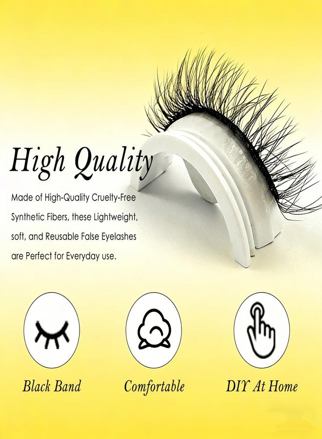 Homeaura 10-Pairs Half False Eyelashes with Fluffy Volume Strip Easy Application | Reusable | Multi-Pack Value | Natural Look | Beginner-Friendly | Comfortable Wear - Image 4