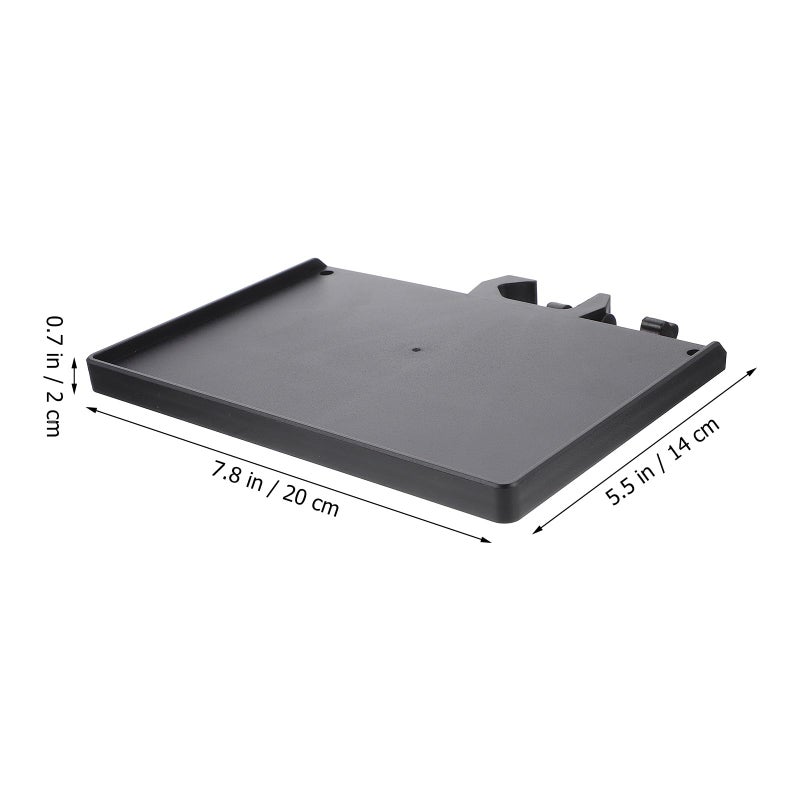 Black ABS Microphone Stand Tray 20x14cm Audio Holder Storage Rack for Live Broadcast Recording - Image 3