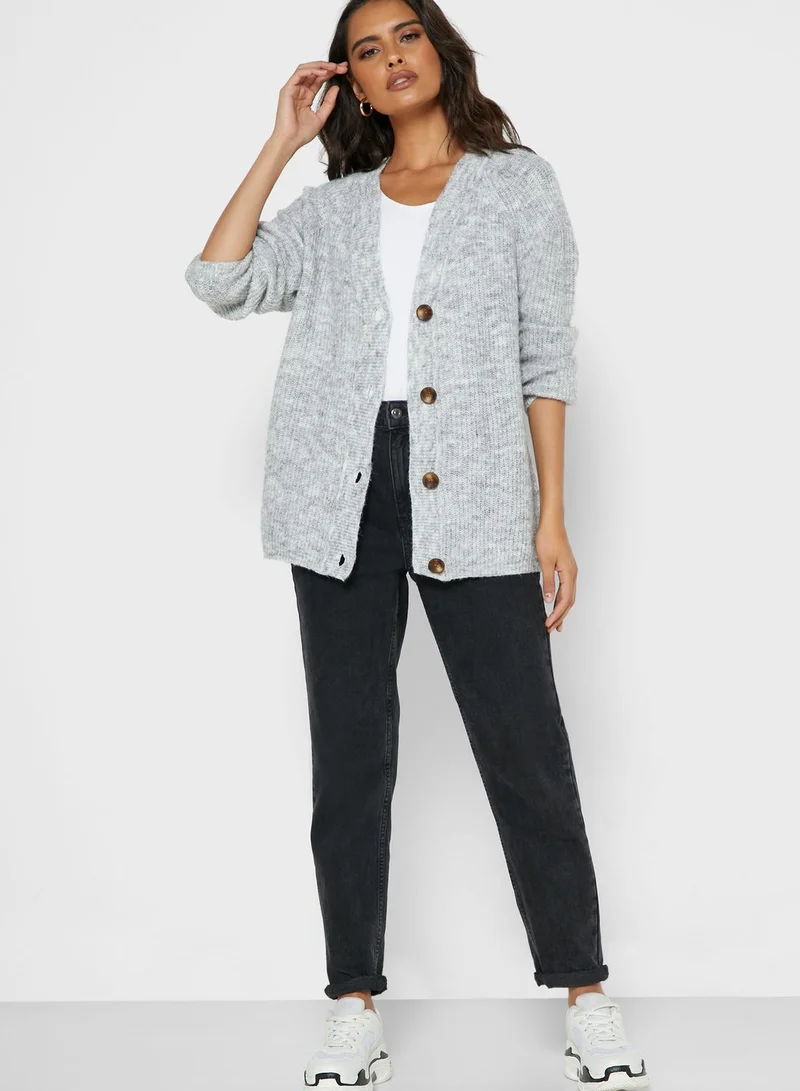 VERO MODA Button Detail Ribbed Cardigan