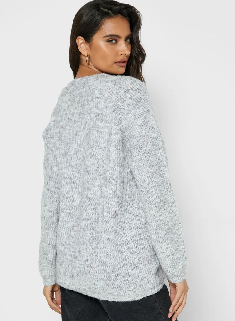 VERO MODA Button Detail Ribbed Cardigan