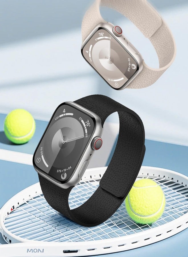 BandSmith Magnetic Silicone Band Compatible with Apple Watch Band 38mm 40mm 41mm 42mm 44mm 45mm 46mm 49mm Women Men, Soft Waterproof Sport Strap for iWatch Series 11 10 9 8 7 6 5 4 3 2 1 SE Ultra - Image 2