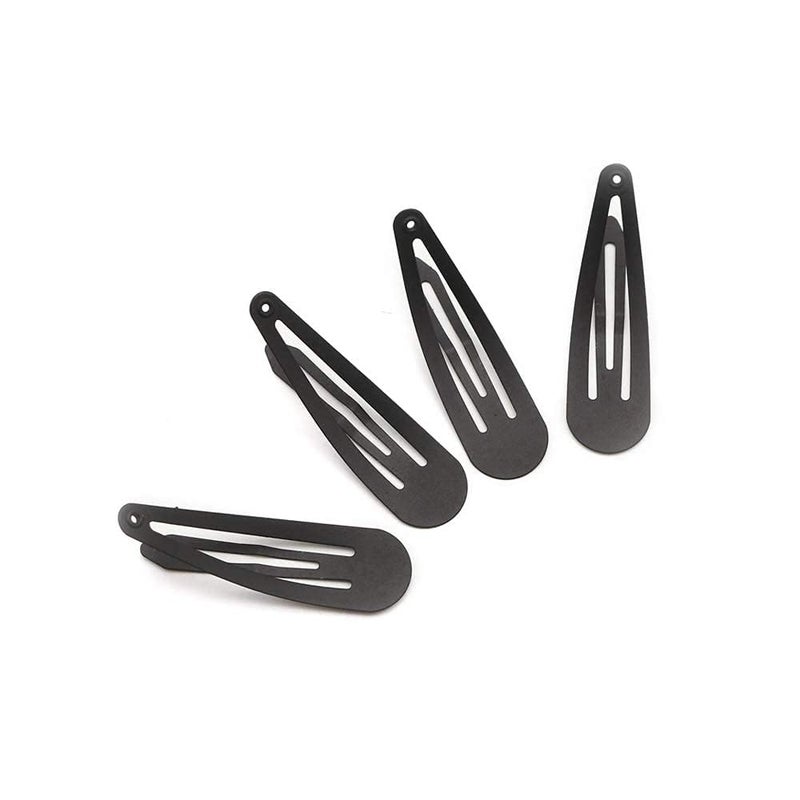 Dofash 12PCS Snap Hair Clips For Women-Non Slip & Metal Hair Barrettes, 5cm 2'' Small Clips For Thin & Fine Hair, Matte finished black - Image 3