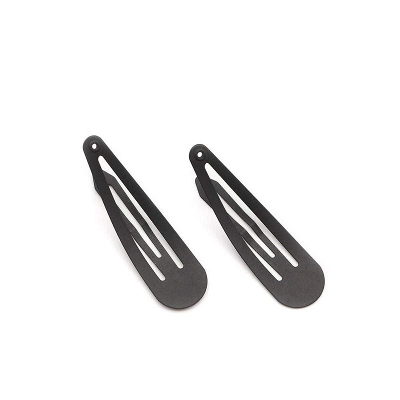 Dofash 12PCS Snap Hair Clips For Women-Non Slip & Metal Hair Barrettes, 5cm 2'' Small Clips For Thin & Fine Hair, Matte finished black - Image 4