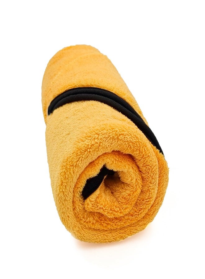 SOFTSPUN Microfiber Wipes Large Baby Towel 2 pc Orange! Ultra Absorbent Super Soft & Comfortable Quick Drying for Men & Women Daily Use Extra Large Size Unisex.… - Image 2