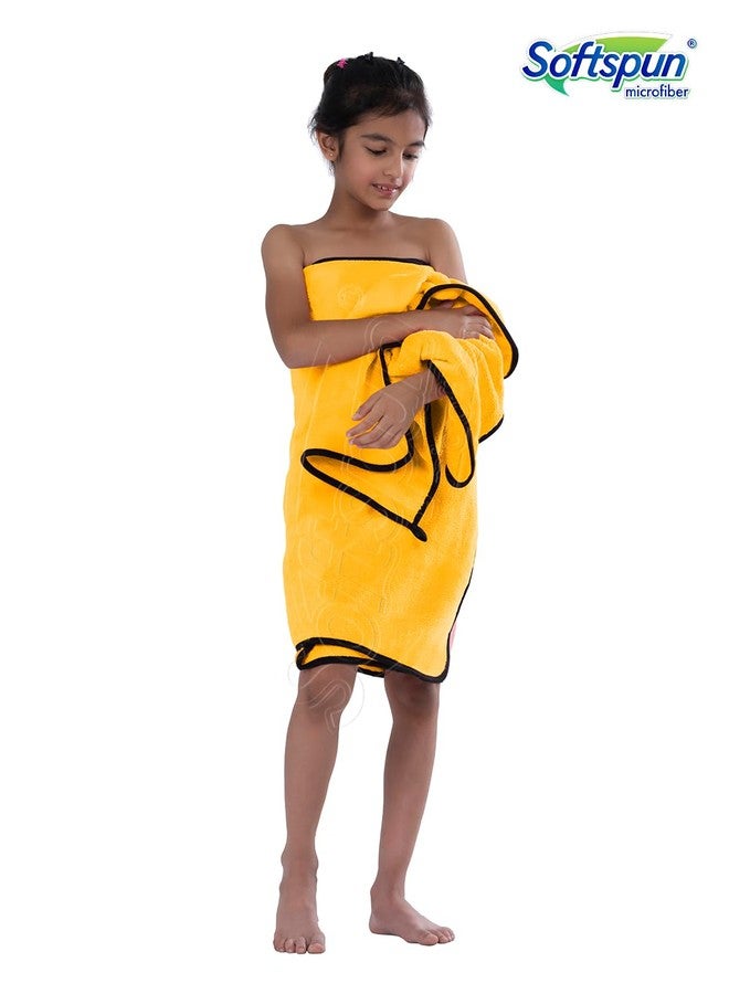 SOFTSPUN Microfiber Wipes Large Baby Towel 2 pc Orange! Ultra Absorbent Super Soft & Comfortable Quick Drying for Men & Women Daily Use Extra Large Size Unisex.… - Image 5