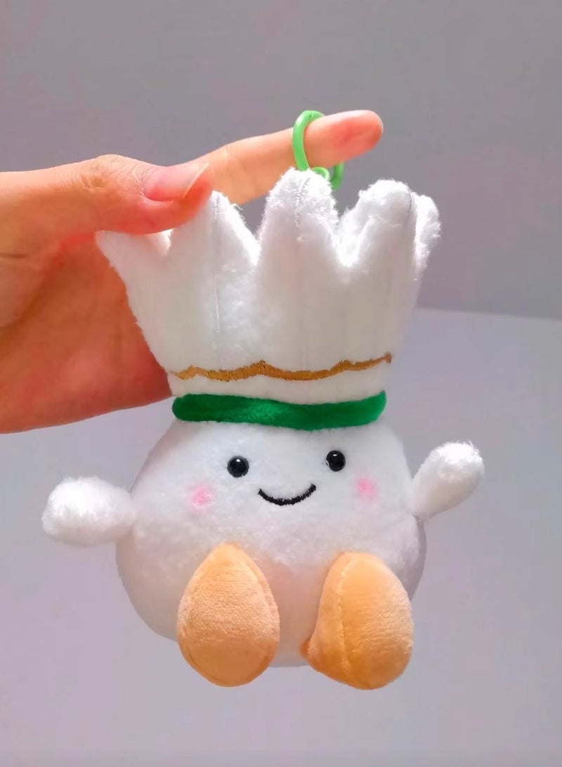Halamodo Soft Plush Shuttlecock Keychain Toy - Cute Hanging Pendant for Bags,Stuffed Animal Gift for Girls, Kids & Sports Fans - Image 4