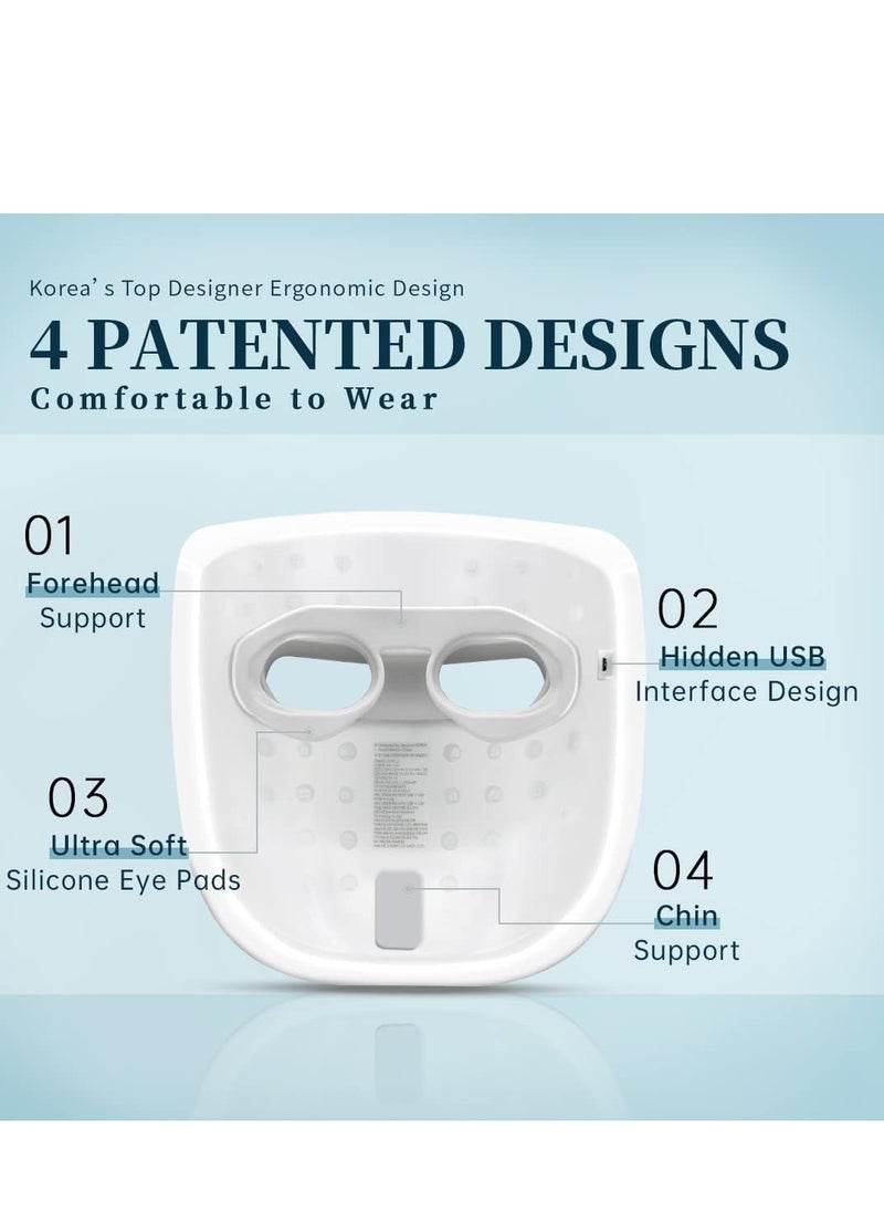Y&D - Led Face Mask Light Therapy, Red Therapy for Face, Skin Care Wireless High Dose Red, Infrared & Blue Rejuvenation - Image 1