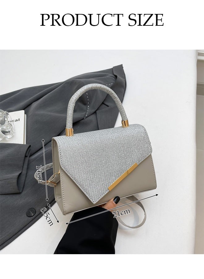 DUNISO حقيبة ساتشيل بمقبض ريترو، حقيبة كروس بودي صغيرة مربعة، مناسبة للتسوق، الحفلات، الولائم، السفر، إلخ، حقيبة مسائية عصرية، حقيبة كوكتيل - Image 2