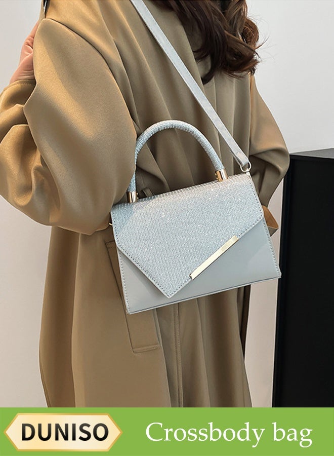 DUNISO حقيبة ساتشيل بمقبض ريترو، حقيبة كروس بودي صغيرة مربعة، مناسبة للتسوق، الحفلات، الولائم، السفر، إلخ، حقيبة مسائية عصرية، حقيبة كوكتيل - Image 1