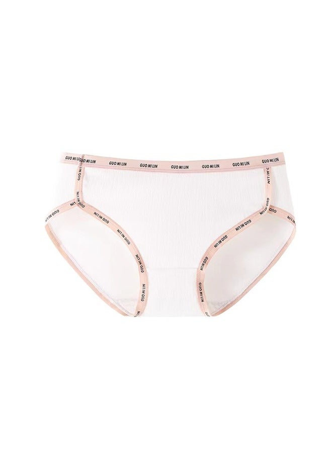 Zeemey - Zeemey 5-Piece Cotton Sport Bikini Breathable Panties Low Waist Fashionable Ladies Charming Thick Bottom - Image 1